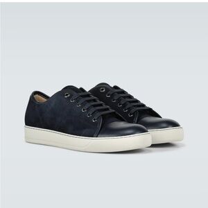Lanvin DBB1 Leather and Suede Sneakers